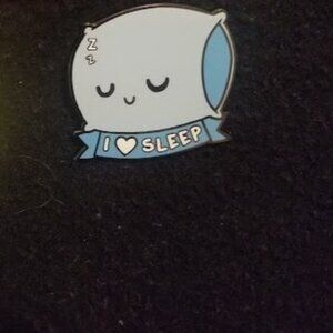 TeeTurtle I Love Sleep Pillow Pin